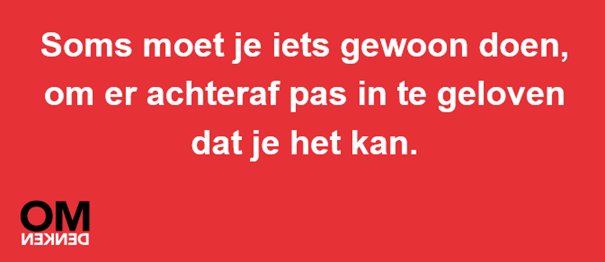 Uitstellen is doen zonder geweten | Dare! Beweegt