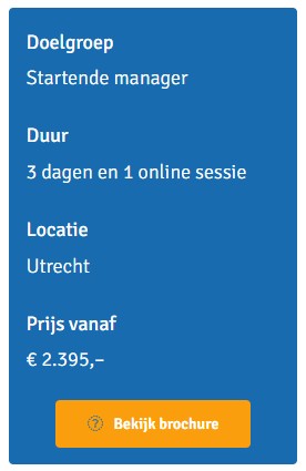 Open Training Startende Manager | Dare! Beweegt